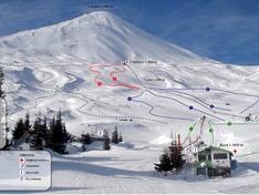 Trail map Antuco