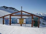Information board at Blackcomb Glacier