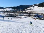 Blue slope at the Sonnenlift