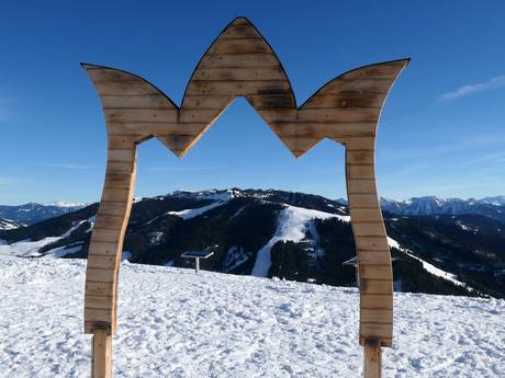 Berchtesgaden Alps: size of the ski resorts – Size Hochkönig – Maria Alm/Dienten/Mühlbach