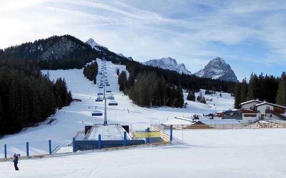 Biggest height difference in the Wetterstein Mountains and Mieming Range – ski resort Garmisch-Classic – Garmisch-Partenkirchen