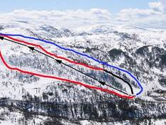 Trail map Knaben