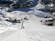 Beginner slope at the Wiesenlift in Obergurgl