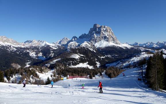 Skiing near Caprile