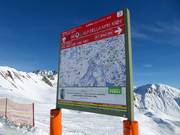 Slope signage in Samnaun