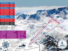 Trail map Davraz Mountain Resort – Isparta