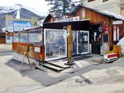 La Brasserie directly at the valley station of the Teleriou lift