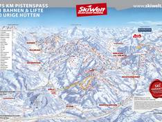 Trail map SkiWelt Wilder Kaiser-Brixental