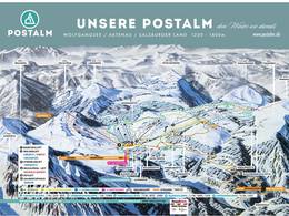 Trail map Postalm am Wolfgangsee