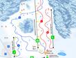 Trail map of the ski resort Rališka