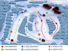 Trail map Hedebacken