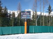 Slope signage at Klausberg