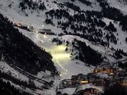 Night skiing resort Obergurgl