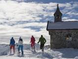 Winter hiking trail