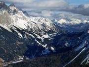 View from Grubigstein to the Ehrwalder Alm