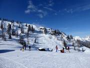 Open ski terrain on the Reiteralm