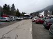 Graian Alps: access to ski resorts and parking at ski resorts – Access, Parking Les Planards