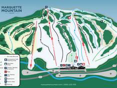 Trail map Marquette Mountain