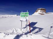 Slope signage in the Loser ski area