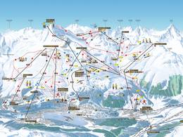 Trail map St. Moritz – Corviglia