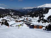 View of the accommodations on the Styrian side