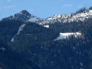 View from the valley of the Feuerkogel ski area