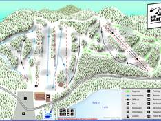 Trail map Sir Sam's