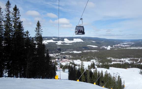 Skiing in Kläppen