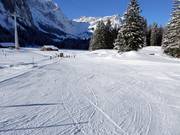 Beginner slope on the Gerschnialp
