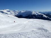 View over the Brigels/Waltensburg/Andiast ski area