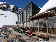 Sun terrace of the Gletscherrestaurant Weißsee