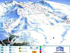 Trail map Mount Parnassos – Fterolakka/Kellaria