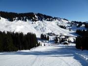 View of the Bolgengrat in the Grasgehren ski area