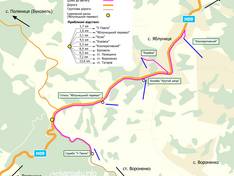 Trail map Koza (Коза) – Yablunytsia (Яблуниця)