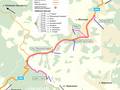 Trail map Koza (Коза) – Yablunytsia (Яблуниця)