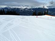 Perfectly groomed slope