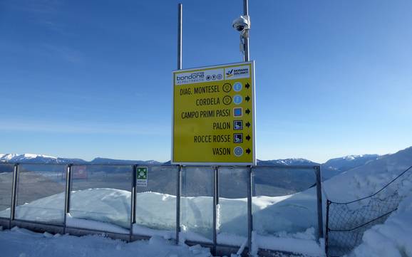 Garda Mountains: orientation within ski resorts – Orientation Monte Bondone
