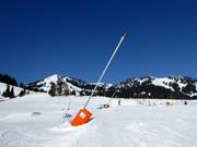 Snow lances in the Sudelfeld ski area