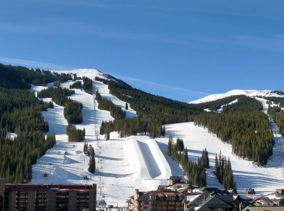 View of the slopes at Copper Mountain