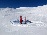 Practice area of the ski school with rope lift at Kleine Scheidegg