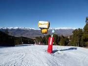 High-performance snow cannon in Masella