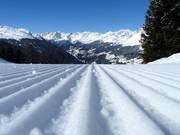Grooves in the snow