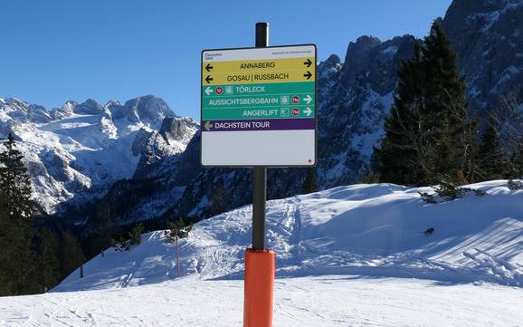 Dachstein-Salzkammergut: orientation within ski resorts – Orientation Dachstein West – Gosau/Russbach/Annaberg