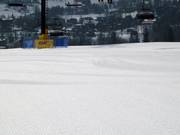 Groomed slope