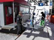 Attentive staff at the lifts