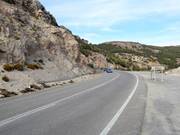 Well-developed road up to Pradollano