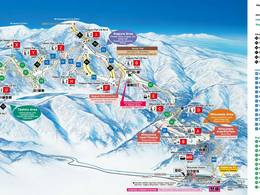 Trail map Mitsumata/Kagura/Tashiro (Mt. Naeba)