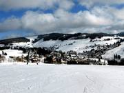 View from the Bucklift to the lifts on the other side of the valley