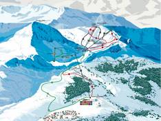 Trail map Fuentes de Invierno