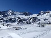 View of the glacier ski area
